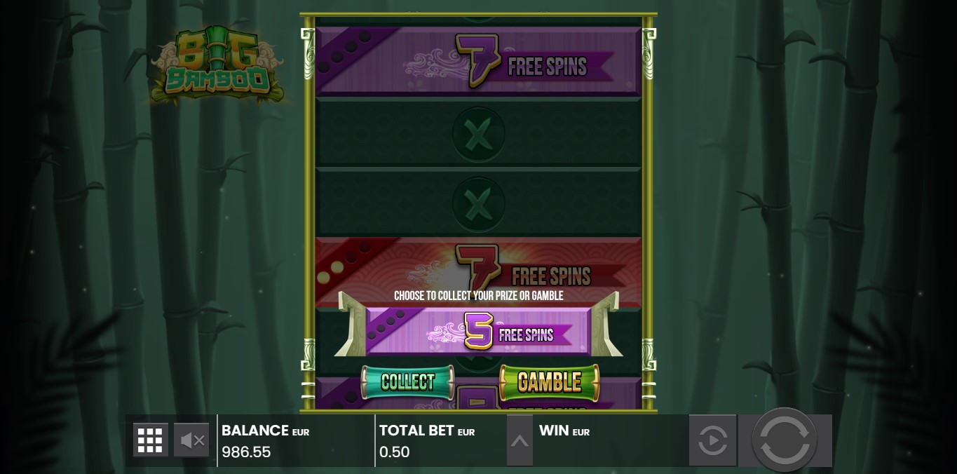 Big Bamboo Slot Prize