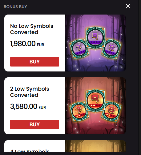 Big Bamboo bonuses